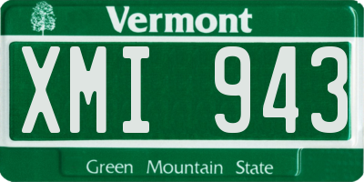 VT license plate XMI943