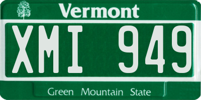 VT license plate XMI949