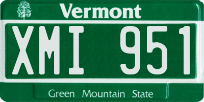 VT license plate XMI951