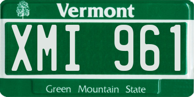 VT license plate XMI961
