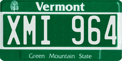 VT license plate XMI964