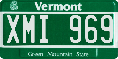 VT license plate XMI969