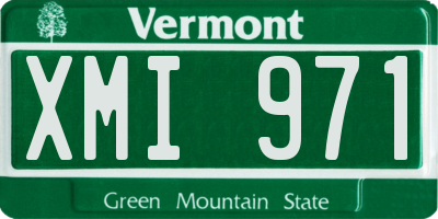 VT license plate XMI971