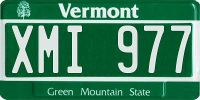 VT license plate XMI977