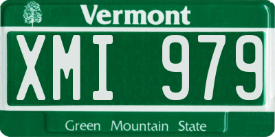 VT license plate XMI979