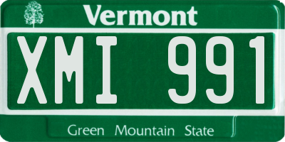 VT license plate XMI991