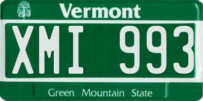 VT license plate XMI993
