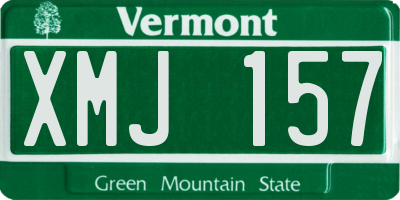 VT license plate XMJ157