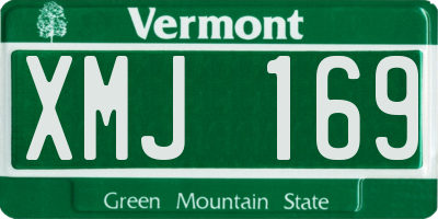 VT license plate XMJ169