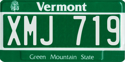 VT license plate XMJ719