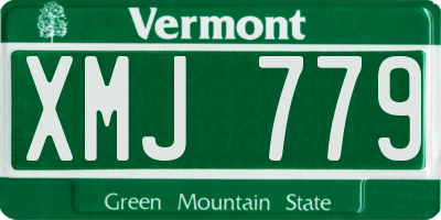 VT license plate XMJ779