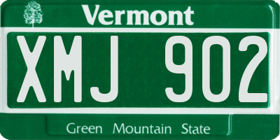 VT license plate XMJ902