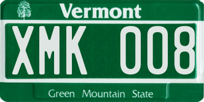 VT license plate XMK008