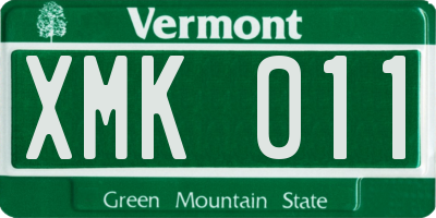 VT license plate XMK011
