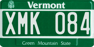 VT license plate XMK084