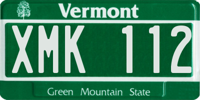 VT license plate XMK112