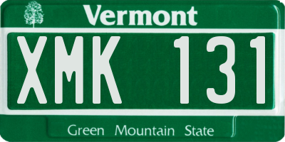 VT license plate XMK131
