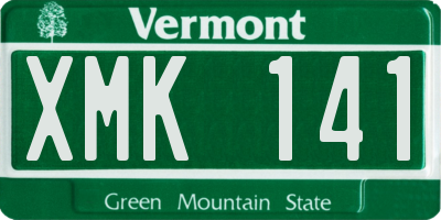 VT license plate XMK141