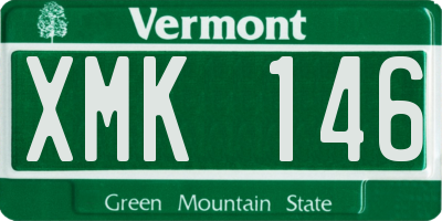 VT license plate XMK146