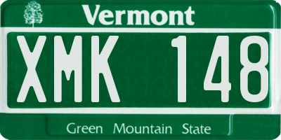 VT license plate XMK148