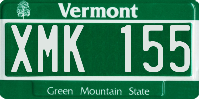 VT license plate XMK155