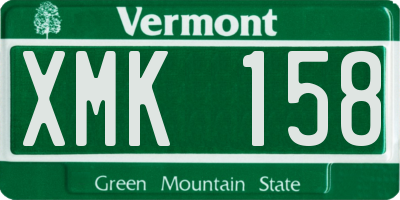 VT license plate XMK158