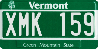 VT license plate XMK159