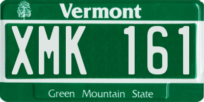 VT license plate XMK161