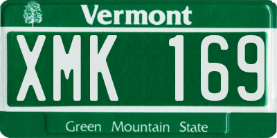 VT license plate XMK169