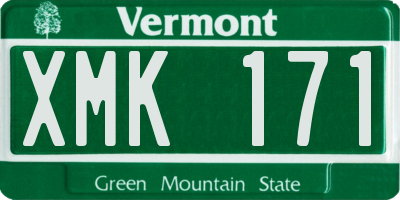 VT license plate XMK171