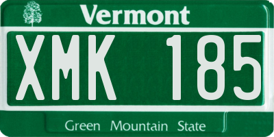 VT license plate XMK185