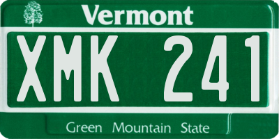 VT license plate XMK241