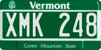 VT license plate XMK248