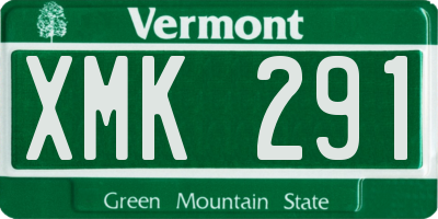 VT license plate XMK291