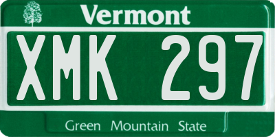 VT license plate XMK297