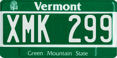 VT license plate XMK299