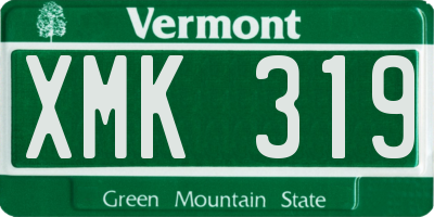 VT license plate XMK319