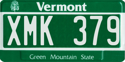 VT license plate XMK379