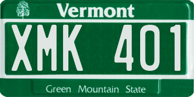 VT license plate XMK401