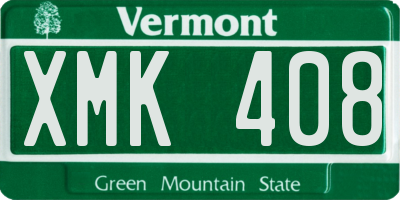 VT license plate XMK408