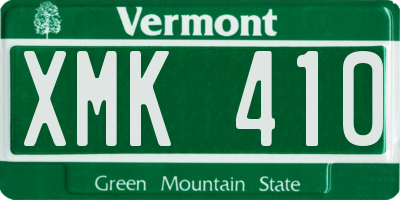 VT license plate XMK410