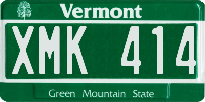 VT license plate XMK414