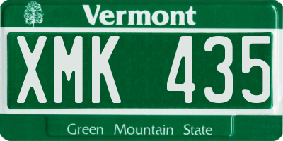 VT license plate XMK435