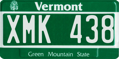 VT license plate XMK438