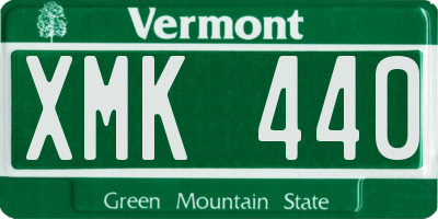 VT license plate XMK440