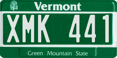 VT license plate XMK441