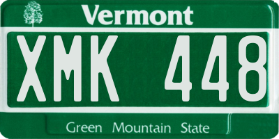 VT license plate XMK448