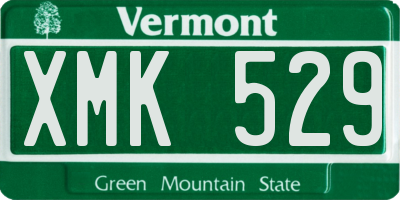 VT license plate XMK529