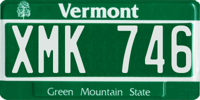 VT license plate XMK746
