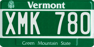 VT license plate XMK780